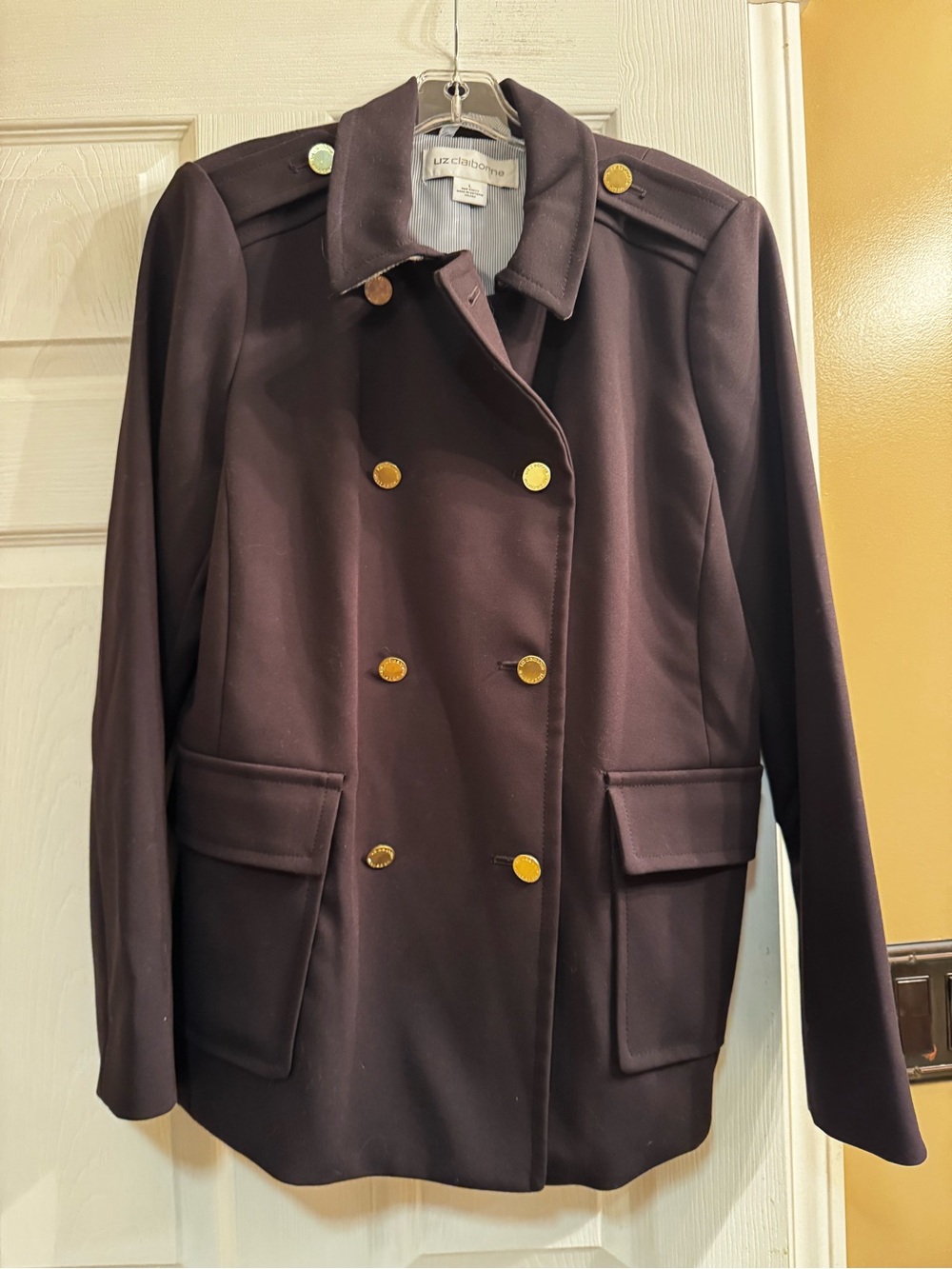 Ladies large Liz Claiborne double-breasted jacket blazer